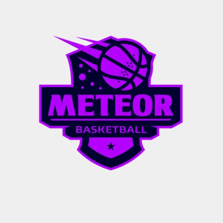 Meteor Basketball logo template Thumbnail