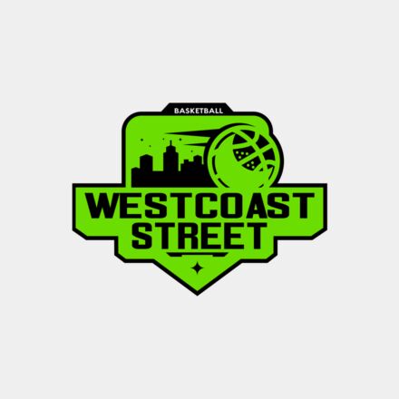 Westcoast Street Basketball logo template Thumbnail