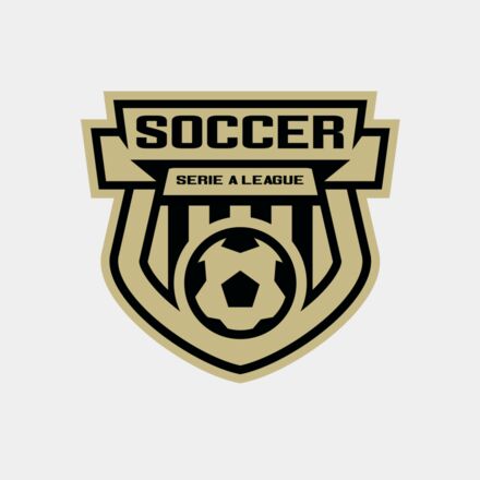 Serie a league soccer logo template Thumbnail