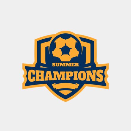 Champions Summer Soccer logo template Thumbnail
