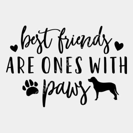 Best friends are ones with paws cut Thumbnail