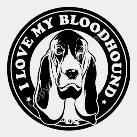Bloodhound love black Thumbnail