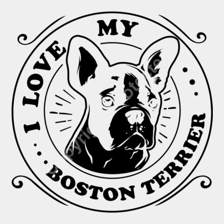 I love my Boston Terrier   for dark colors Thumbnail