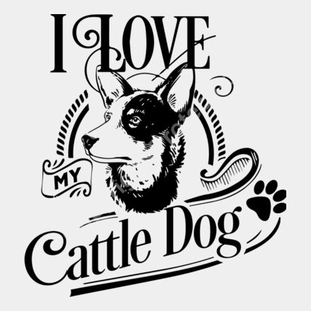 I love my Cattle dog black Thumbnail