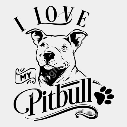 I love my pitbull Thumbnail