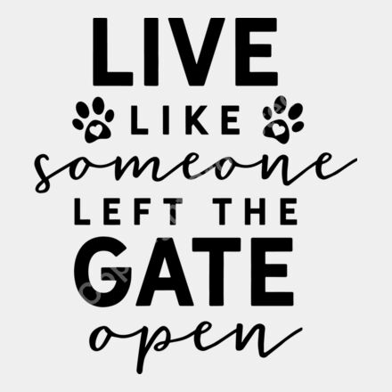 Live like someone left the gate open Thumbnail