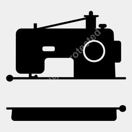 sewing machine split monogram Thumbnail