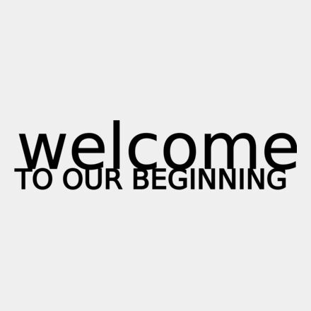 Welcome to our beginning Thumbnail