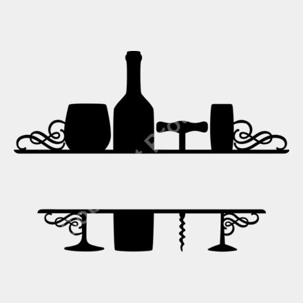 wine swirl split frame Thumbnail