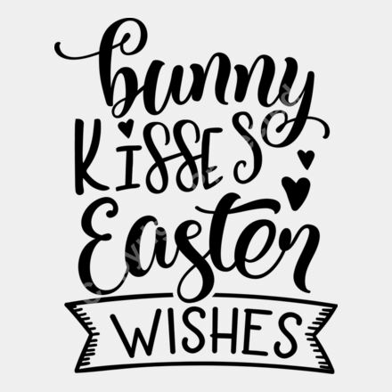 Bunny kisses Easter wishes Thumbnail