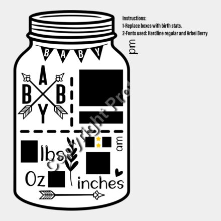 mason jar baby arrows Thumbnail