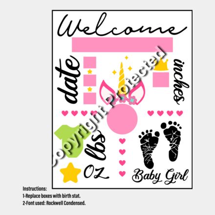 unicorn theme with instructions Thumbnail