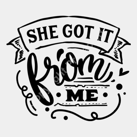 She got it from me Thumbnail