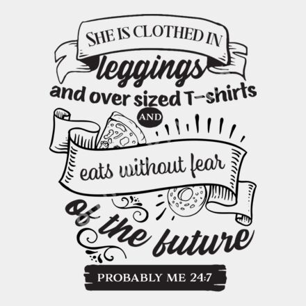 She is Clothed in Leggins Thumbnail