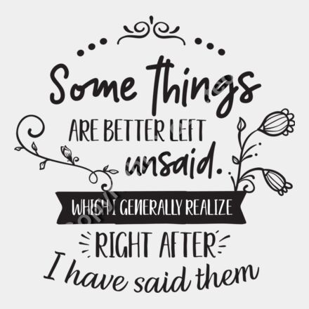 Some Things Are Better Left Unsaid Thumbnail