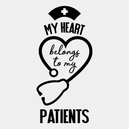 my heart belongs to my patients nurse quote svg Thumbnail