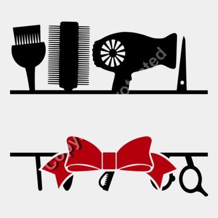 bowhairdresser split monogram frame Thumbnail