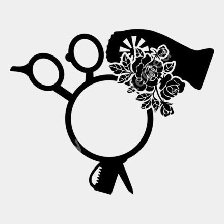 circle scissors and dryer rose Thumbnail