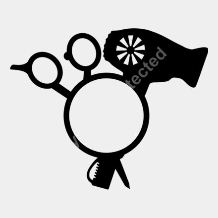 circle scissors and dryer Thumbnail