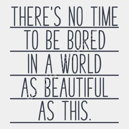 no time to be bored 01 Thumbnail