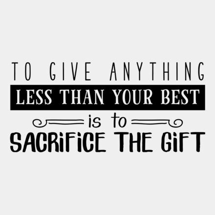 to give anything less than your best 01 Thumbnail