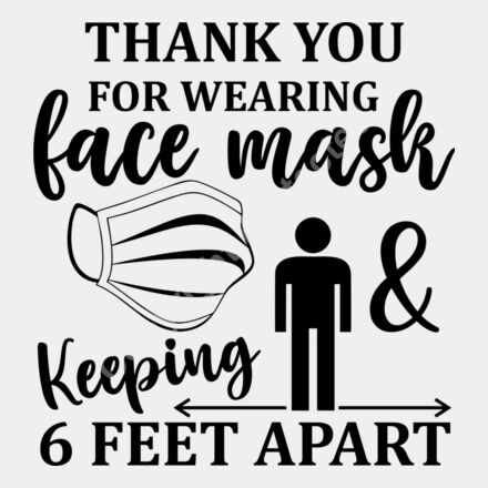 thank you for wearing mask and keeping 6 feet apart Thumbnail