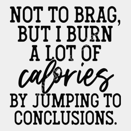 burn a lot of calories by jumping to conclusions Thumbnail