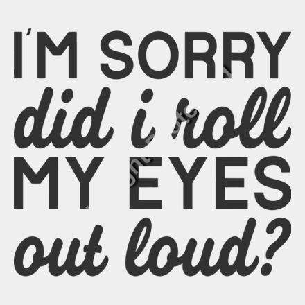 Did I roll my eyes Thumbnail