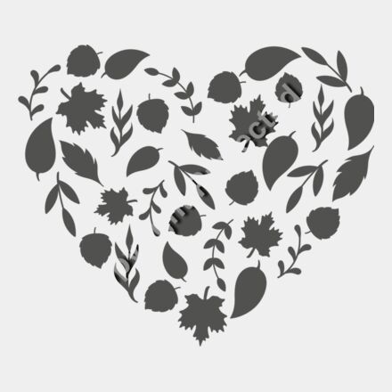 Autumn Leaves Heart Thumbnail