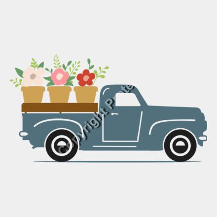Old Truck Flowers Thumbnail