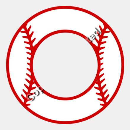 baseball circle mono Thumbnail