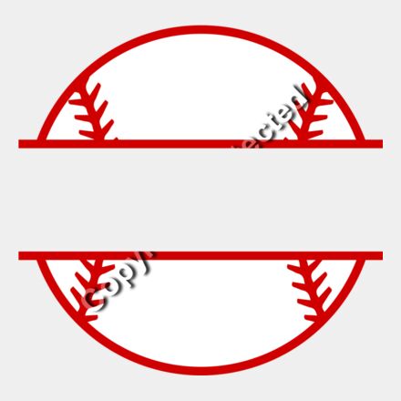 baseball split frame Thumbnail
