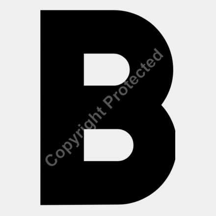 Baseball Alphabet B center Thumbnail