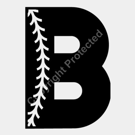 Baseball Alphabet B left Thumbnail