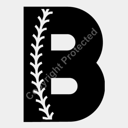 Baseball Alphabet B right Thumbnail