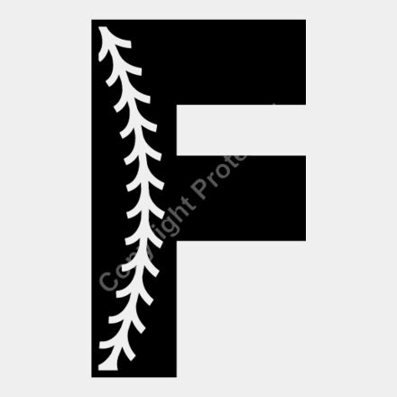 Baseball Alphabet F left Thumbnail