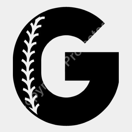 Baseball Alphabet G right Thumbnail