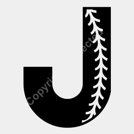 Baseball Alphabet J left Thumbnail