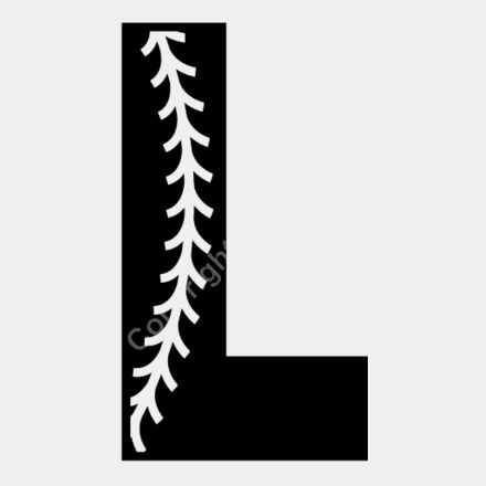 Baseball Alphabet L left Thumbnail