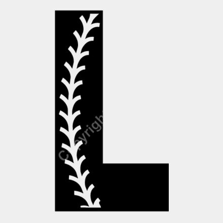 Baseball Alphabet L right Thumbnail