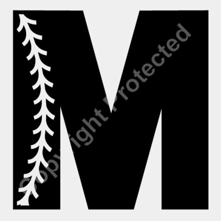 Baseball Alphabet M left Thumbnail