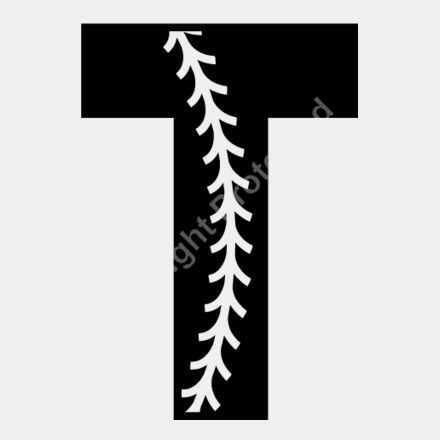 Baseball Alphabet T left Thumbnail