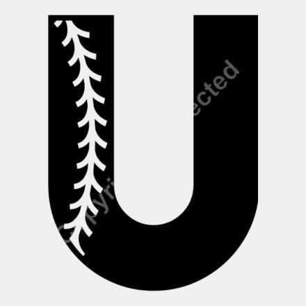 Baseball Alphabet U left Thumbnail