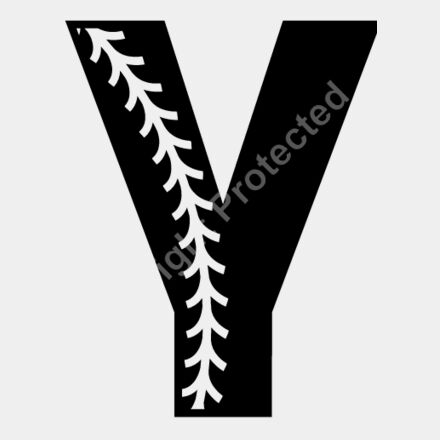 Baseball Alphabet Y left Thumbnail
