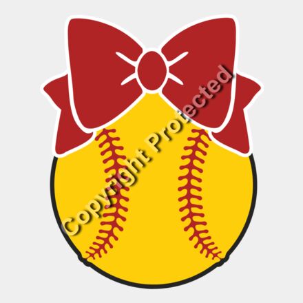 Softball with Bow Thumbnail