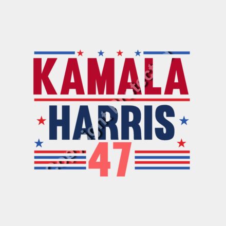 Kamala Harris 2024 campaign art red blue stars 47 Thumbnail