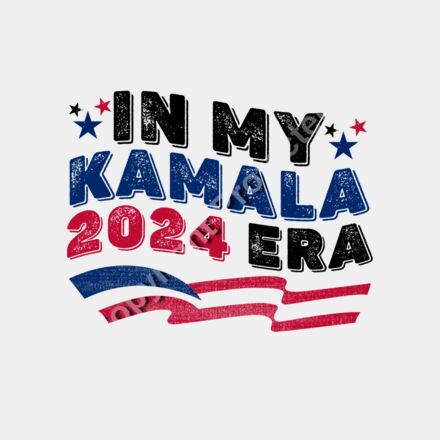 kamala harris 2024 campaign design red blue stars Thumbnail