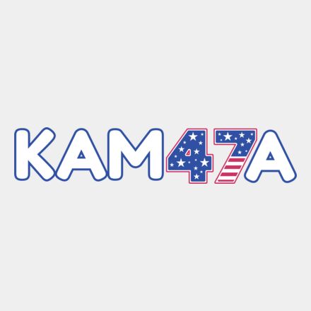 Kamala Harris 2024 campaign graphic KAM47 stars stripes red white blue Thumbnail