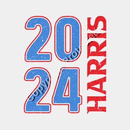 Kamala Harris 2024 campaign graphic with bold blue numerals and red text     kamala harris 2024  Thumbnail