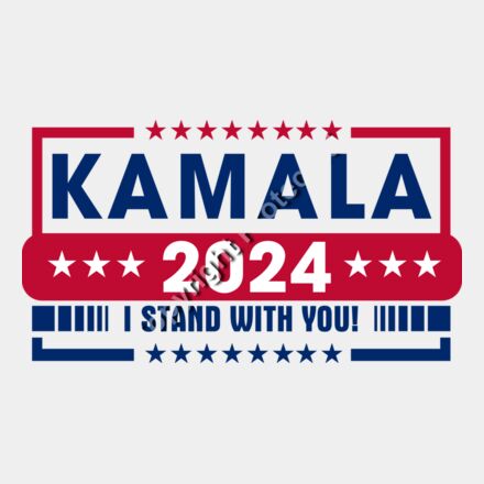 Kamala Harris 2024 campaign graphic with patriotic colors and slogan supporting her candidacy    Thumbnail